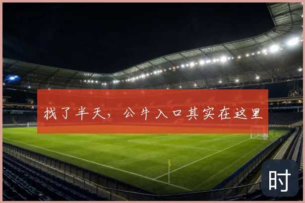 找了半天，公牛入口其实在这里